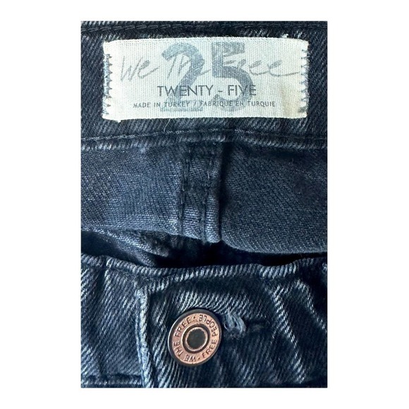 NWOT Free People We the Free Vixen Cigarette Jeans in Rock & Roll Black - Picture 7 of 9